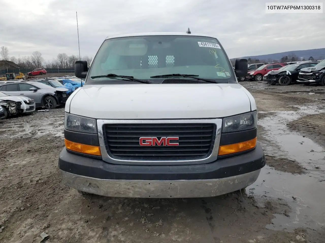 2021 GMC Savana G2500 VIN: 1GTW7AFP6M1300318 Lot: 55631296