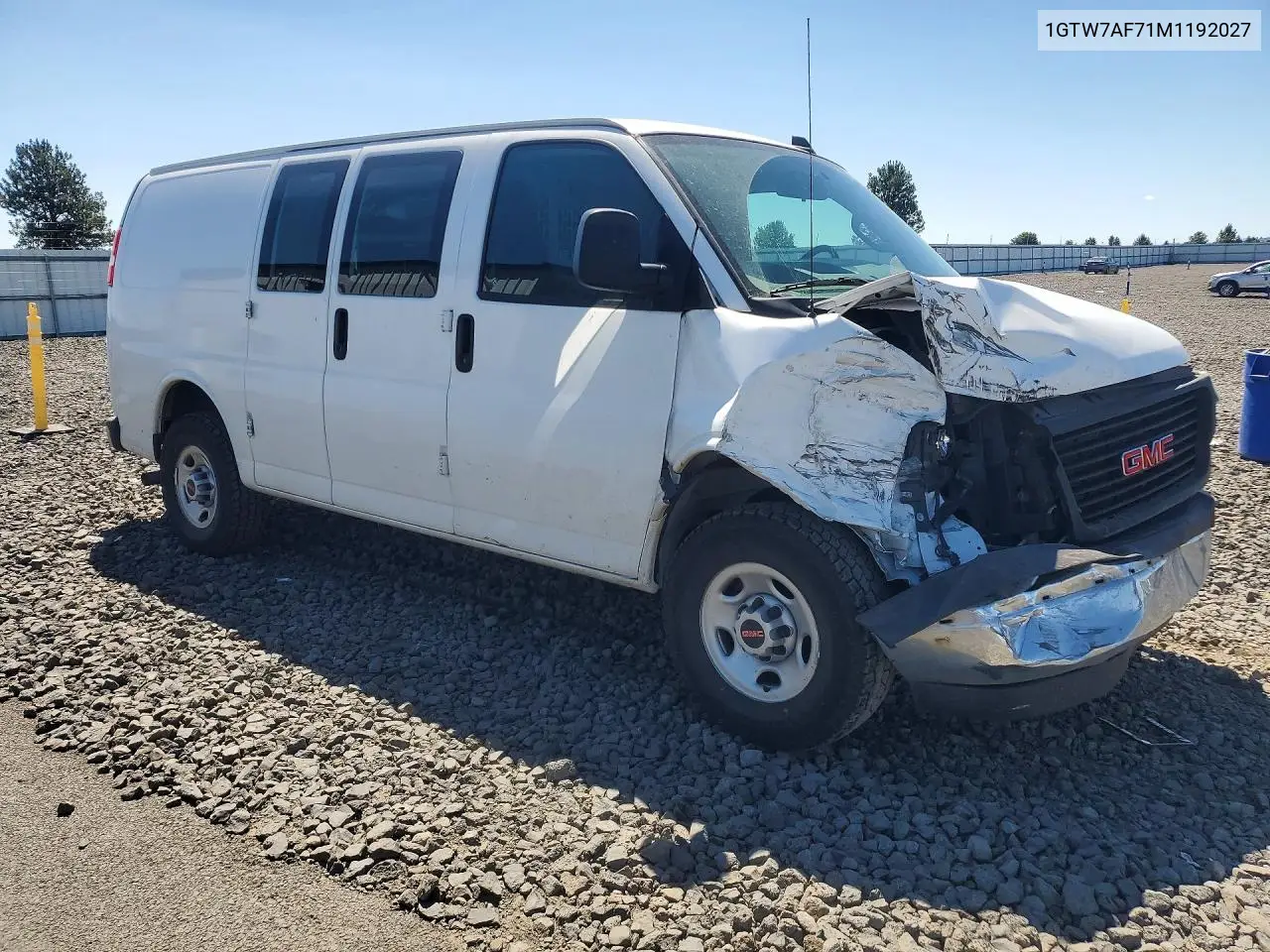 2021 GMC Savana G2500 VIN: 1GTW7AF71M1192027 Lot: 57946446