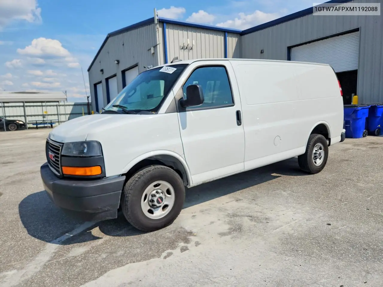 2021 GMC Savana 2500 Cargo Delivery Van VIN: 1GTW7AFPXM1192088 Lot: 58575966