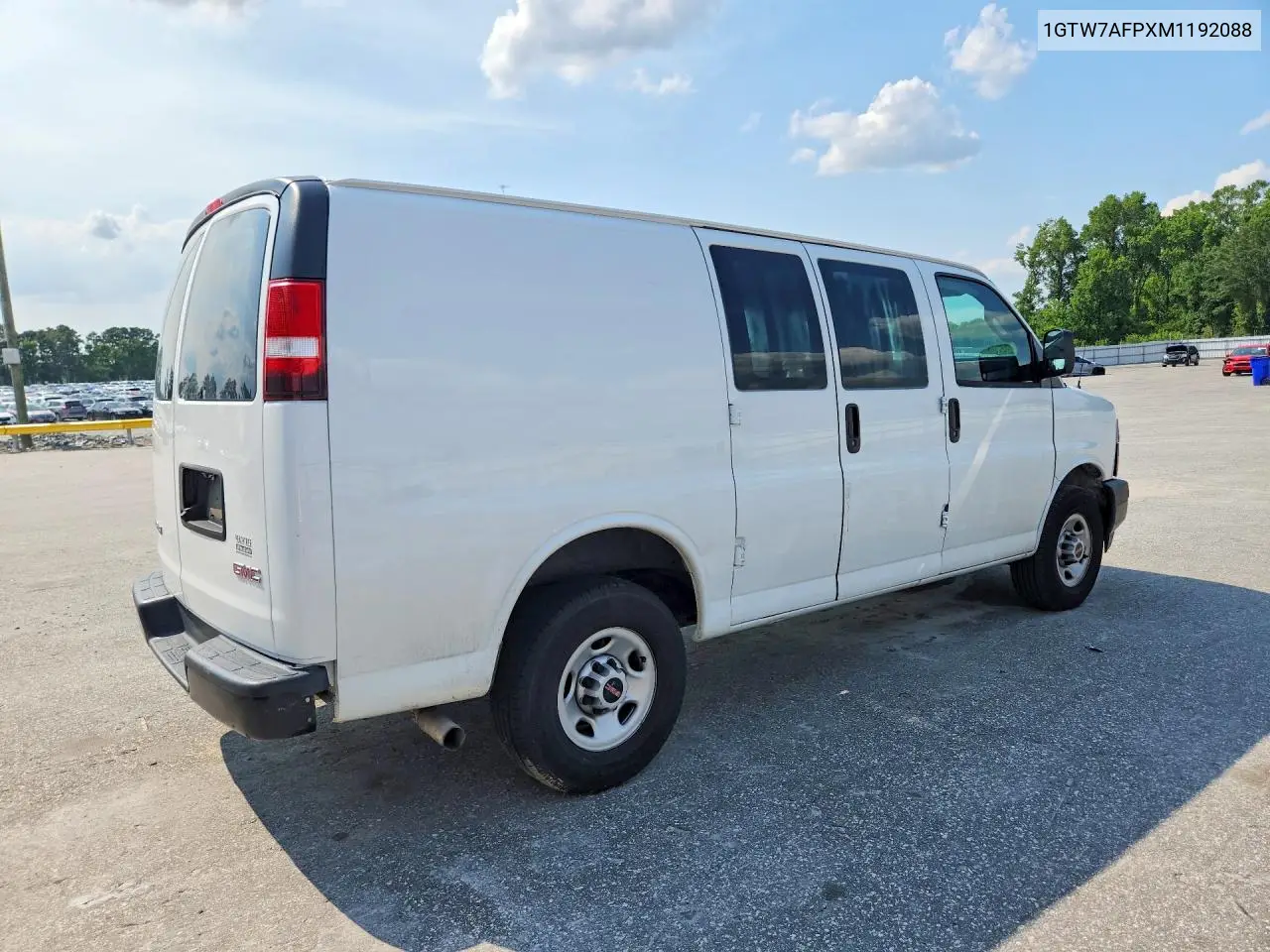 2021 GMC Savana 2500 Cargo Delivery Van VIN: 1GTW7AFPXM1192088 Lot: 58575966