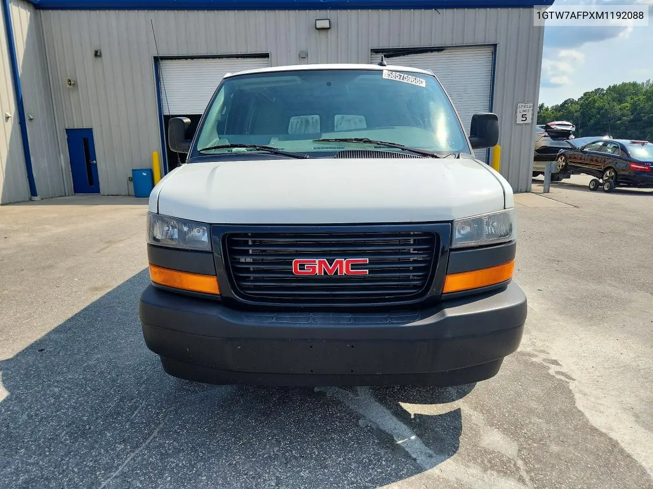 2021 GMC Savana 2500 Cargo Delivery Van VIN: 1GTW7AFPXM1192088 Lot: 58575966