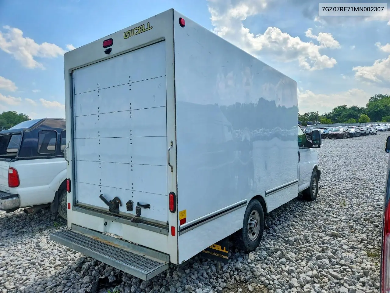2021 GMC Savana Delivery Truck VIN: 7GZ07RF71MN002307 Lot: 59866726