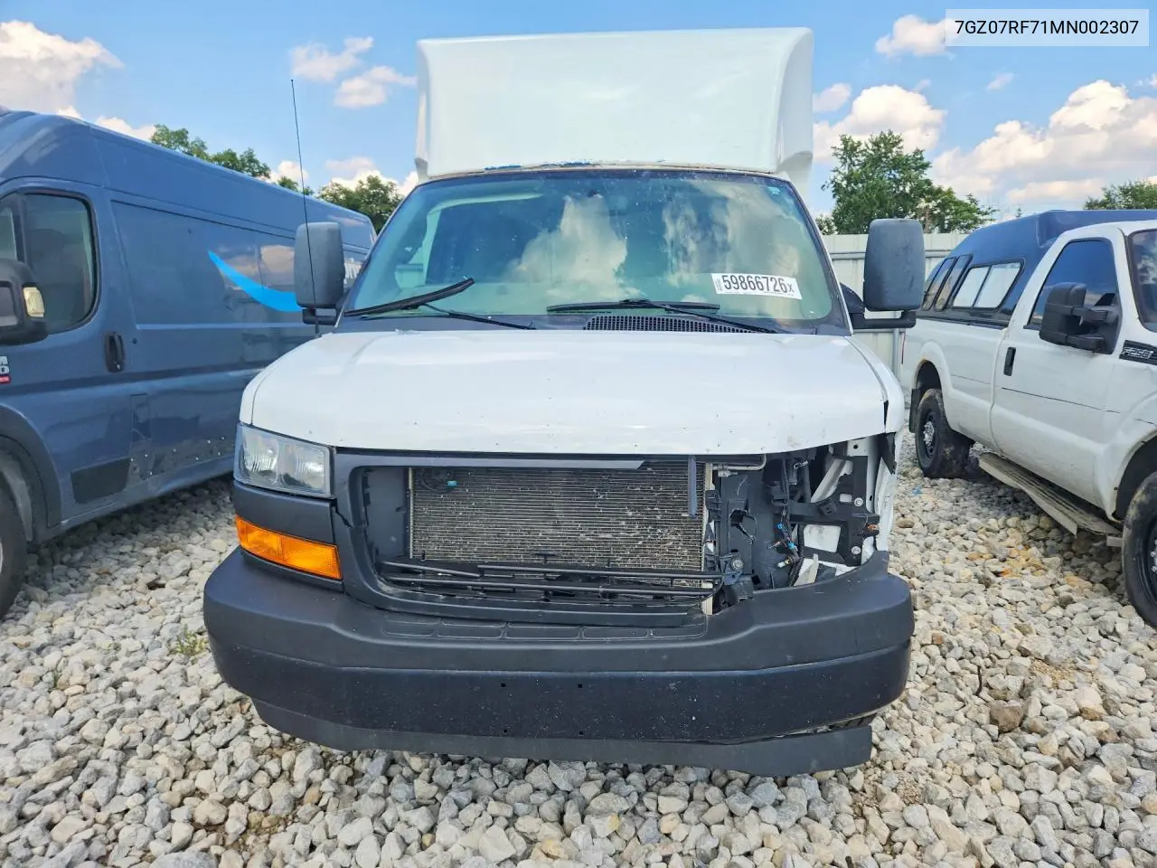 2021 GMC Savana Delivery Truck VIN: 7GZ07RF71MN002307 Lot: 59866726