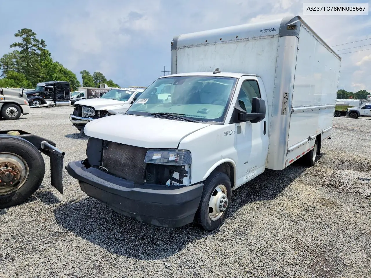 2021 GMC Savana Box Truck VIN: 7GZ37TC78MN008667 Lot: 60856716