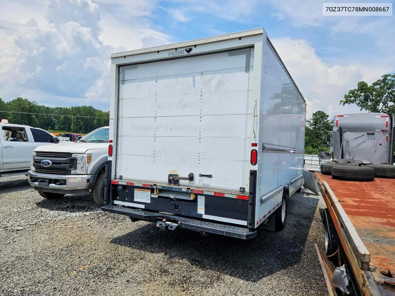 2021 GMC Savana Box Truck VIN: 7GZ37TC78MN008667 Lot: 60856716
