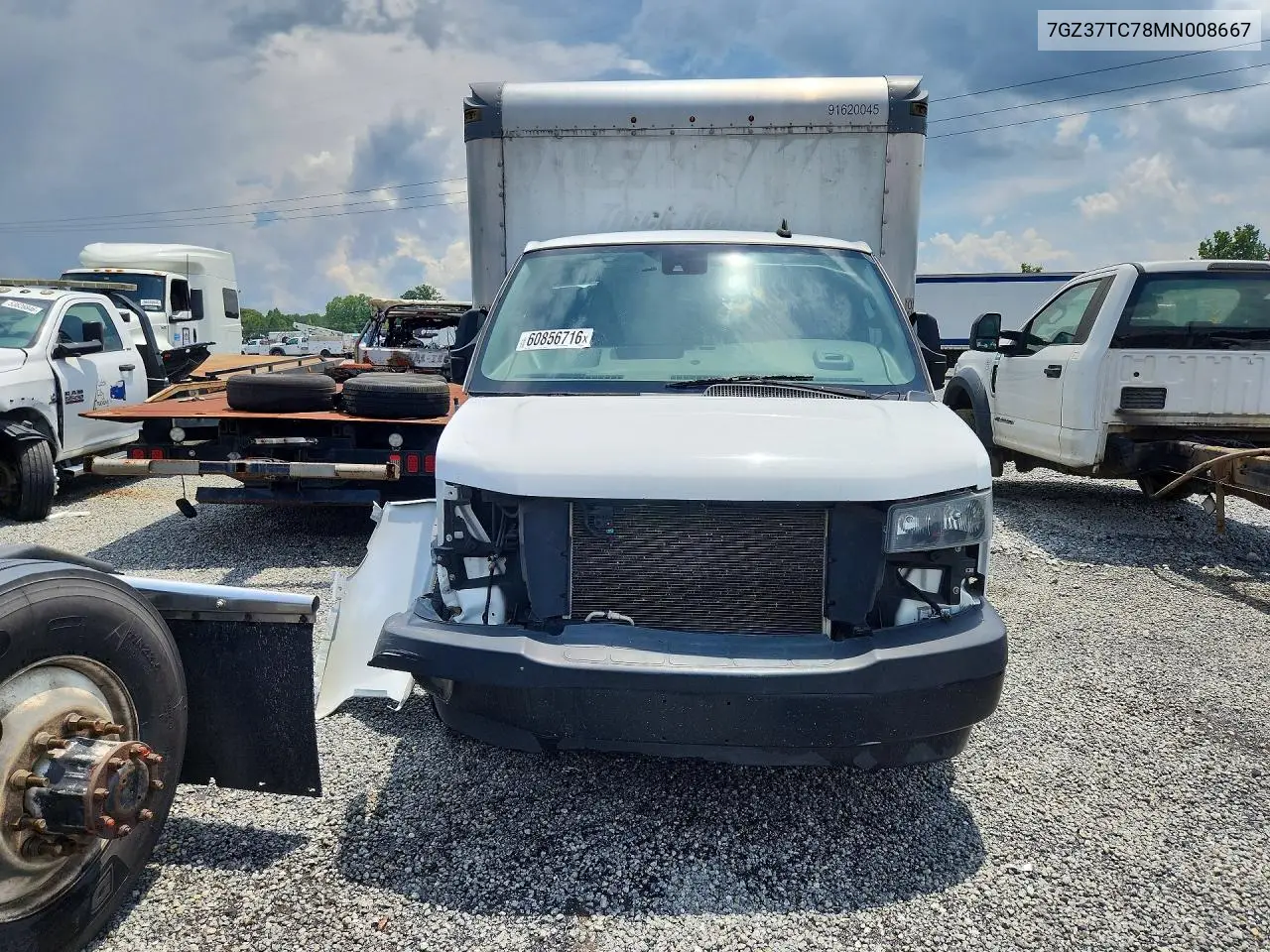 2021 GMC Savana Box Truck VIN: 7GZ37TC78MN008667 Lot: 60856716