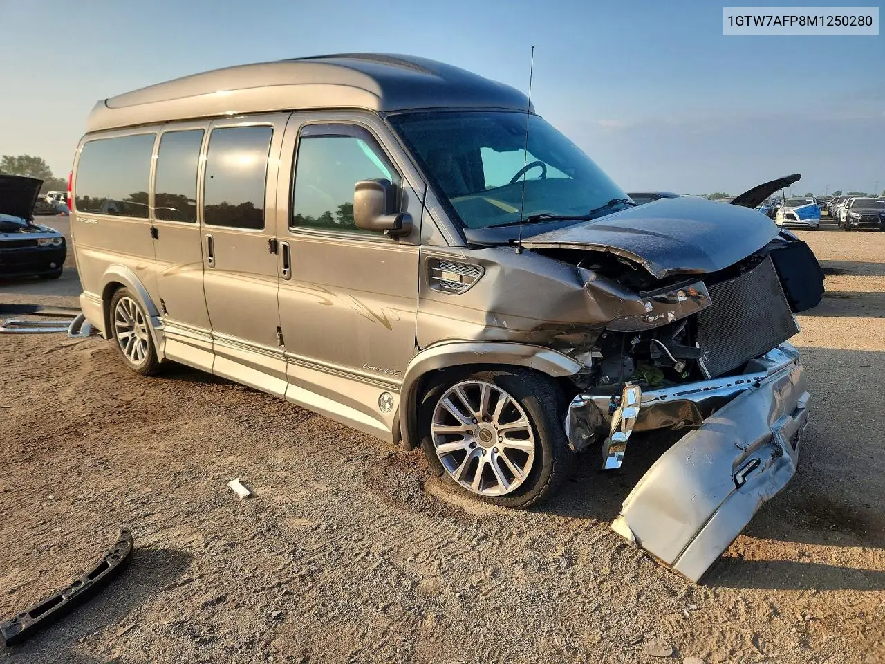 2021 GMC Savana G2500 VIN: 1GTW7AFP8M1250280 Lot: 61515046