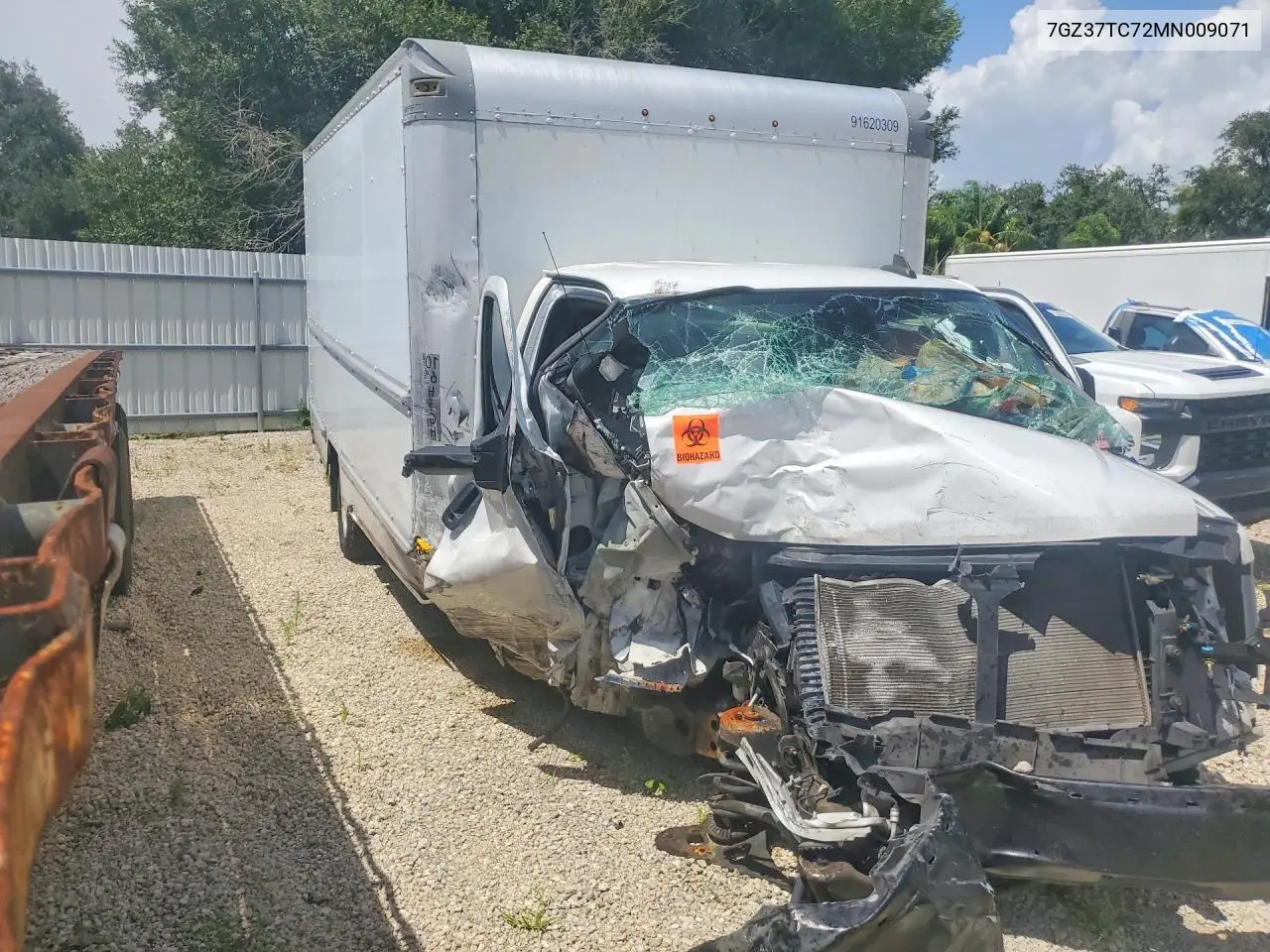 2021 GMC Savana Cutaway G3500 VIN: 7GZ37TC72MN009071 Lot: 61543226