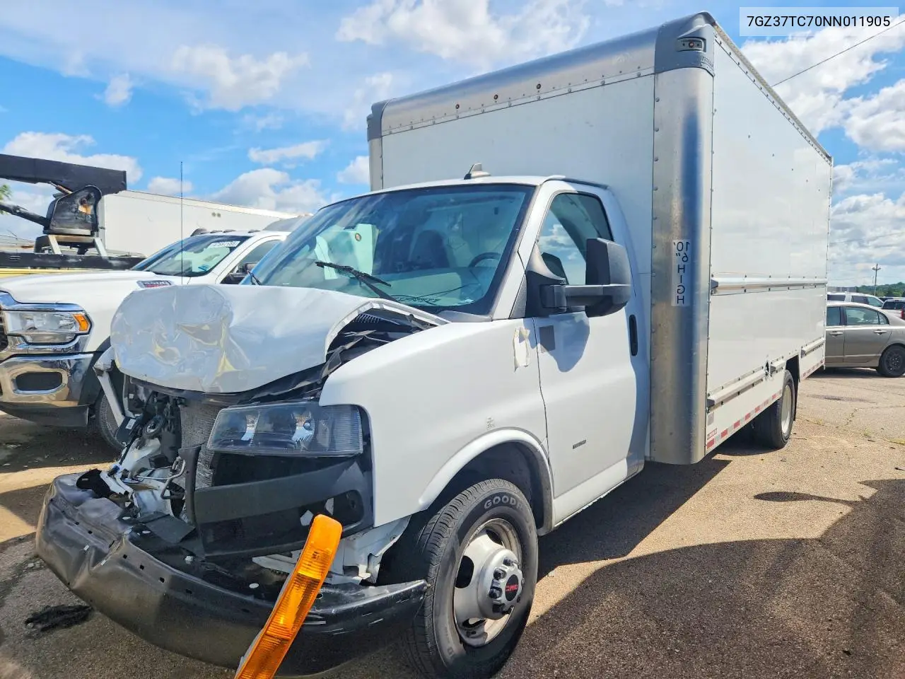2022 GMC Savana Box Truck VIN: 7GZ37TC70NN011905 Lot: 57314746