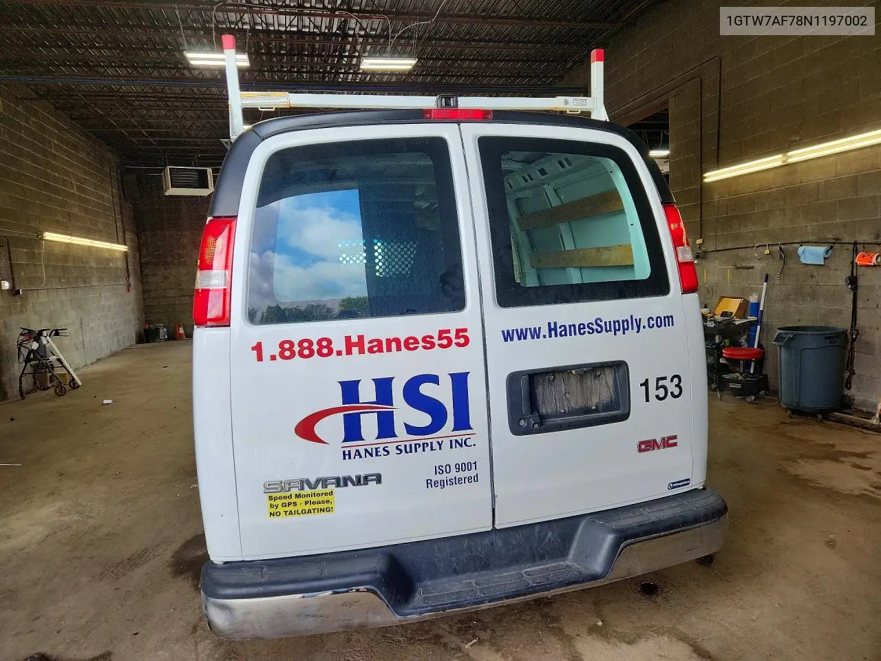 2022 GMC Savana G2500 VIN: 1GTW7AF78N1197002 Lot: 57604696