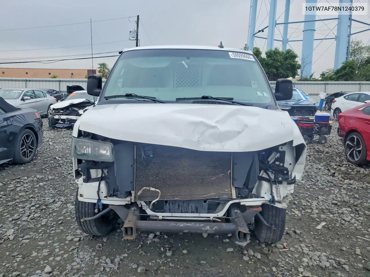 2022 GMC Savana G2500 VIN: 1GTW7AF78N1240379 Lot: 59099666