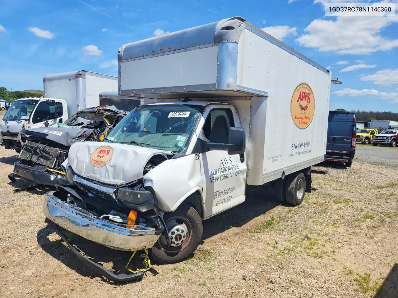 2022 GMC Savana Cutaway G3500 VIN: 1GD37RC78N1146360 Lot: 60828086