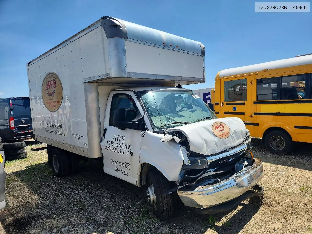 2022 GMC Savana Cutaway G3500 VIN: 1GD37RC78N1146360 Lot: 60828086