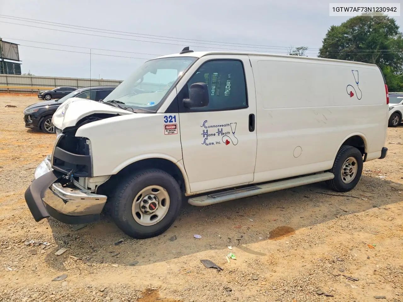 2022 GMC Savana G2500 VIN: 1GTW7AF73N1230942 Lot: 60980136