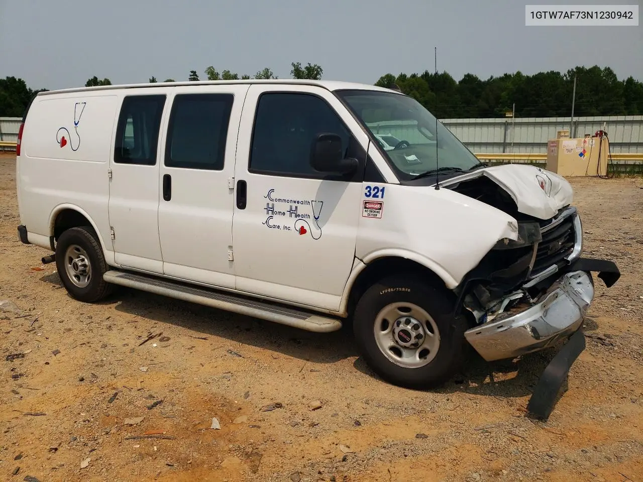 2022 GMC Savana G2500 VIN: 1GTW7AF73N1230942 Lot: 60980136