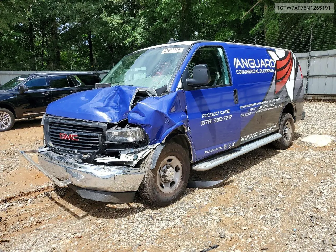 2022 GMC Savana G2500 VIN: 1GTW7AF75N1265191 Lot: 61033216