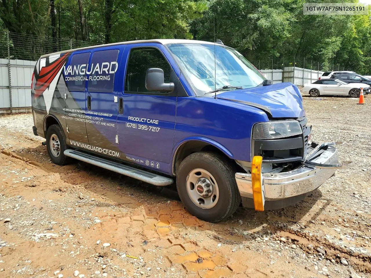 2022 GMC Savana G2500 VIN: 1GTW7AF75N1265191 Lot: 61033216