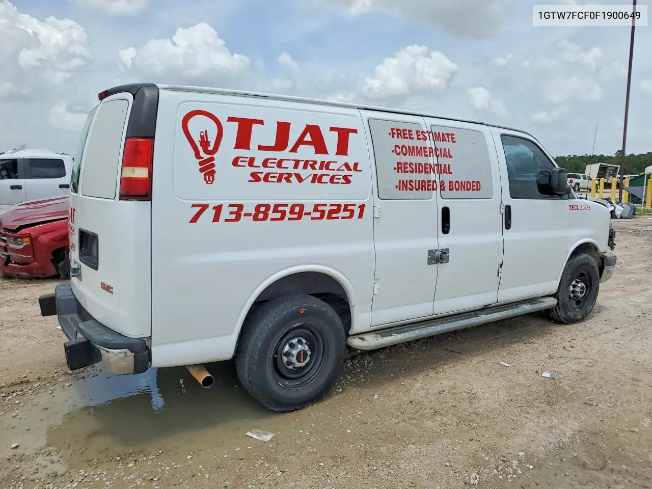 2022 GMC Savana G2500 VIN: 1GTW7FCF0F1900649 Lot: 61045426