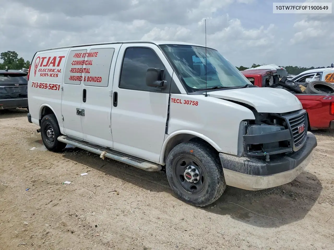 2022 GMC Savana G2500 VIN: 1GTW7FCF0F1900649 Lot: 61045426