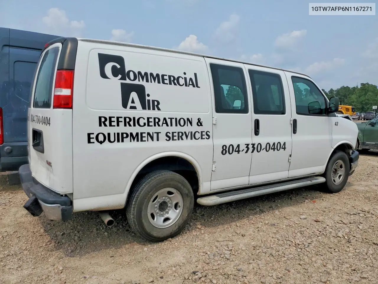 2022 GMC Savana G2500 VIN: 1GTW7AFP6N1167271 Lot: 61146866