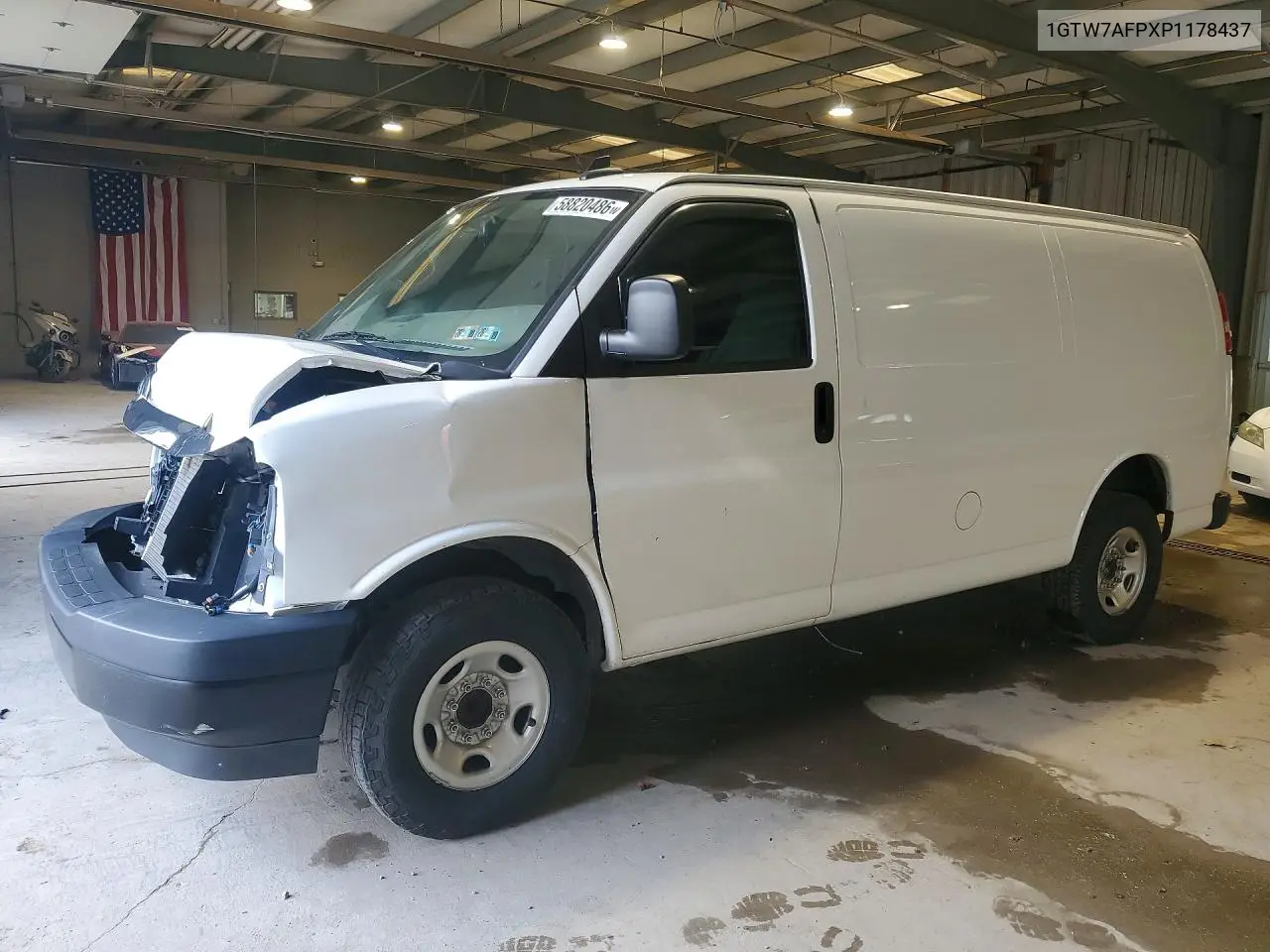 2023 GMC Savana G2500 VIN: 1GTW7AFPXP1178437 Lot: 58820486
