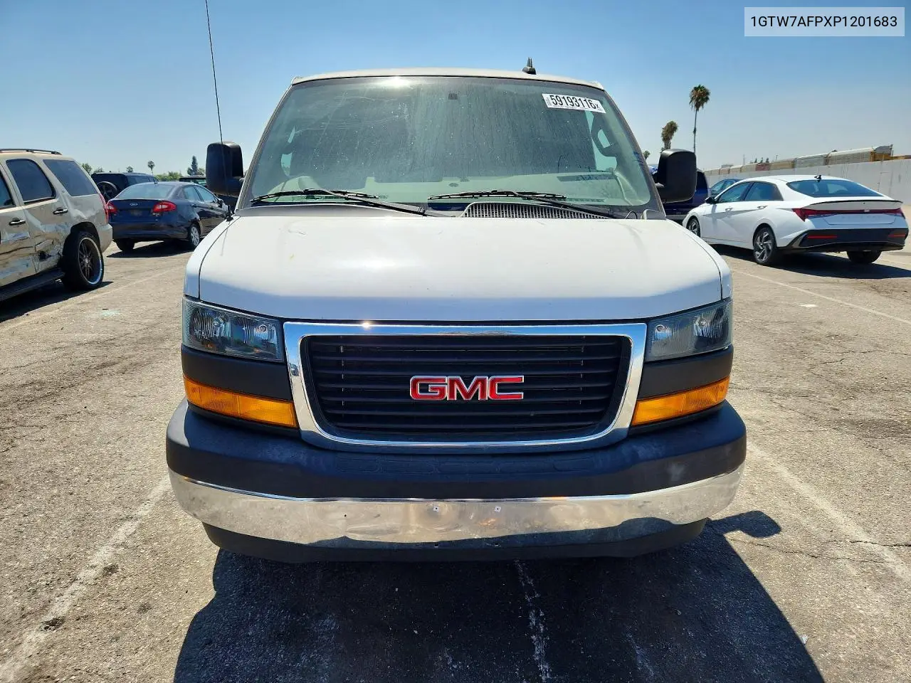 2023 GMC Savana G2500 VIN: 1GTW7AFPXP1201683 Lot: 59193116