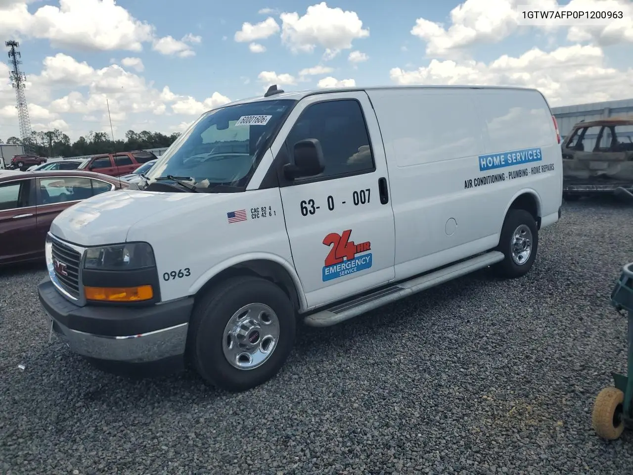 2023 GMC Savana G2500 VIN: 1GTW7AFP0P1200963 Lot: 60001606