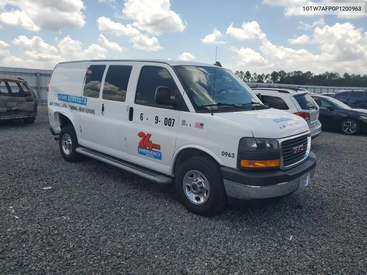 2023 GMC Savana G2500 VIN: 1GTW7AFP0P1200963 Lot: 60001606