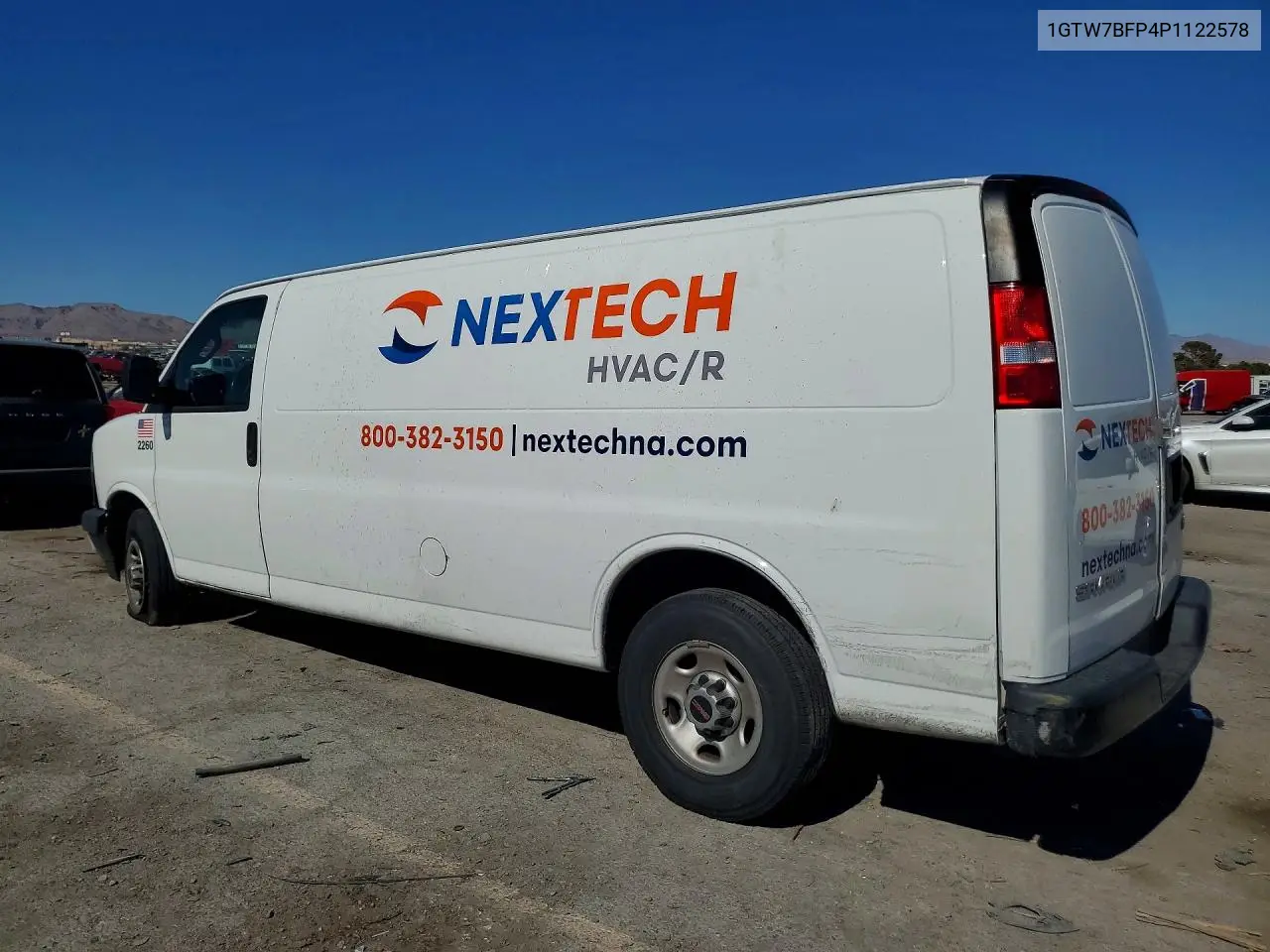 2023 GMC Savana G2500 VIN: 1GTW7BFP4P1122578 Lot: 60027586