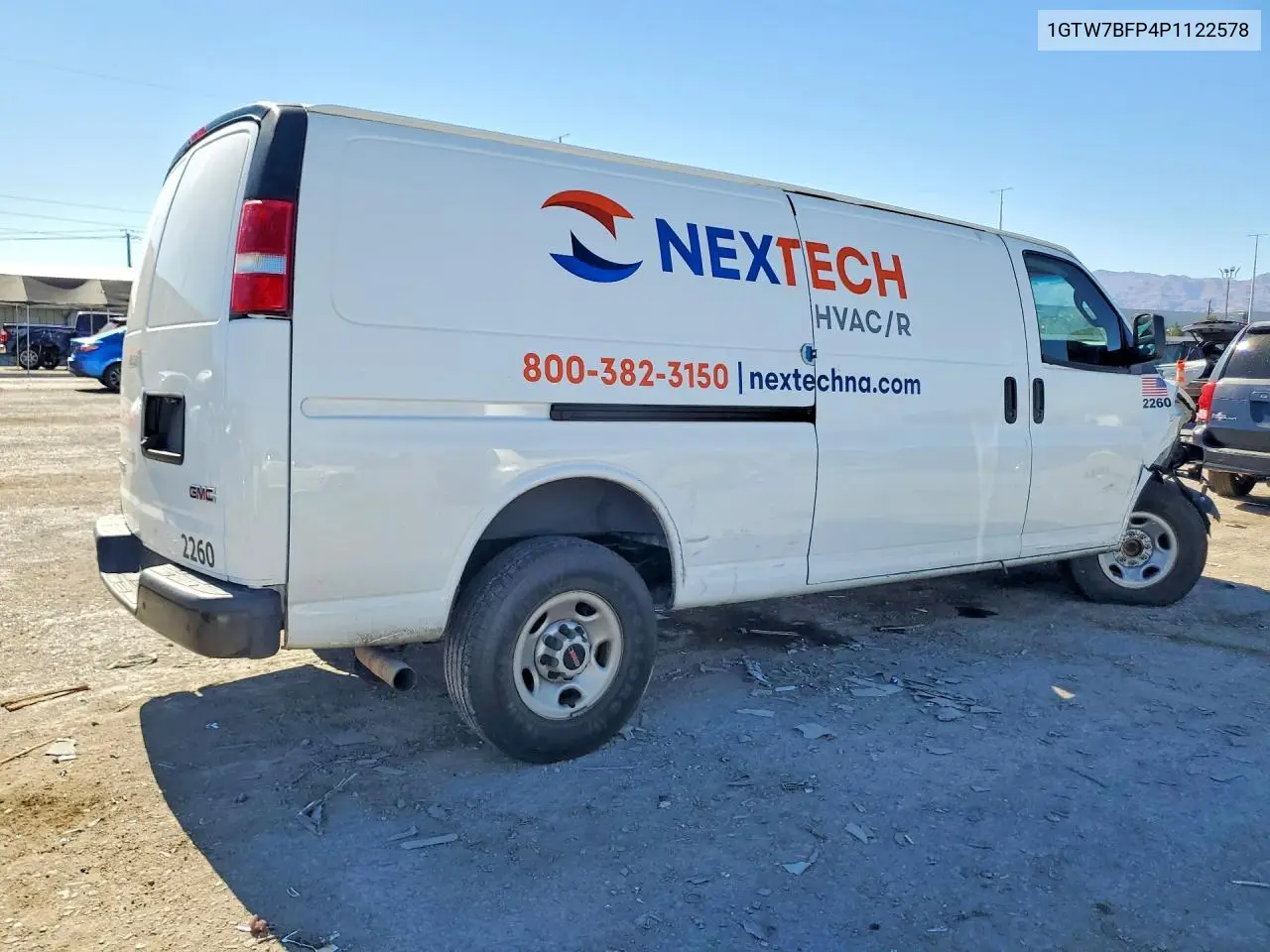 2023 GMC Savana G2500 VIN: 1GTW7BFP4P1122578 Lot: 60027586