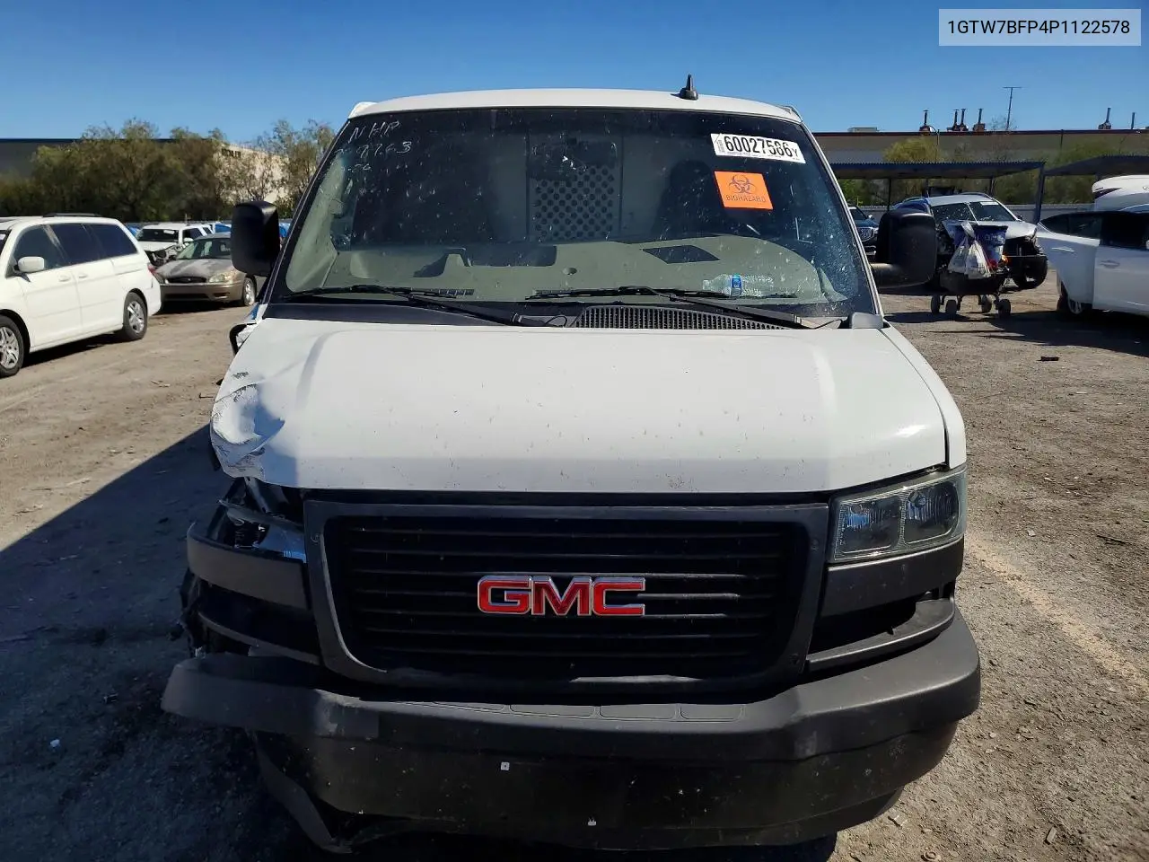 2023 GMC Savana G2500 VIN: 1GTW7BFP4P1122578 Lot: 60027586