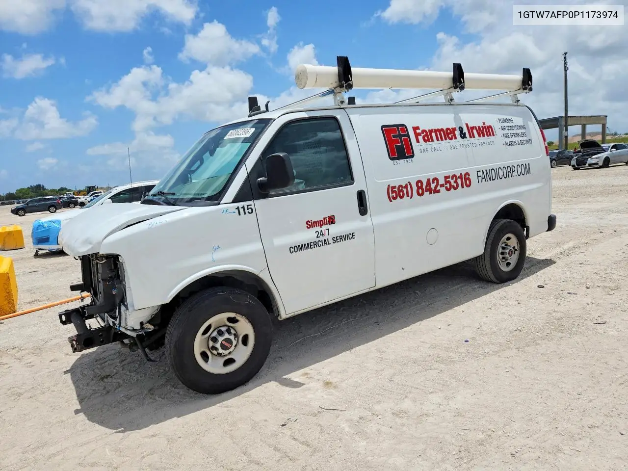 2023 GMC Savana G2500 VIN: 1GTW7AFP0P1173974 Lot: 60062396