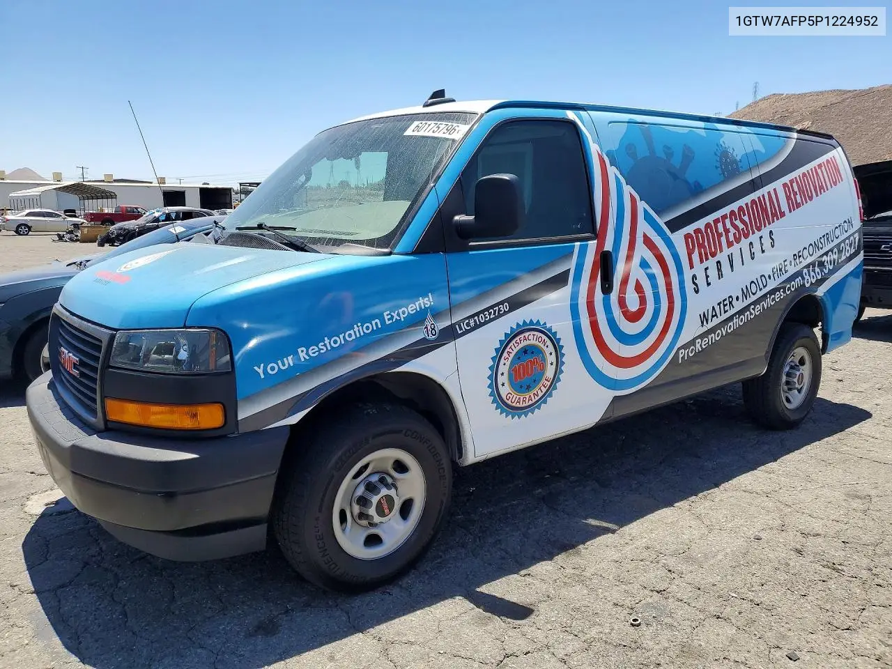 2023 GMC Savana G2500 VIN: 1GTW7AFP5P1243324 Lot: 60175796