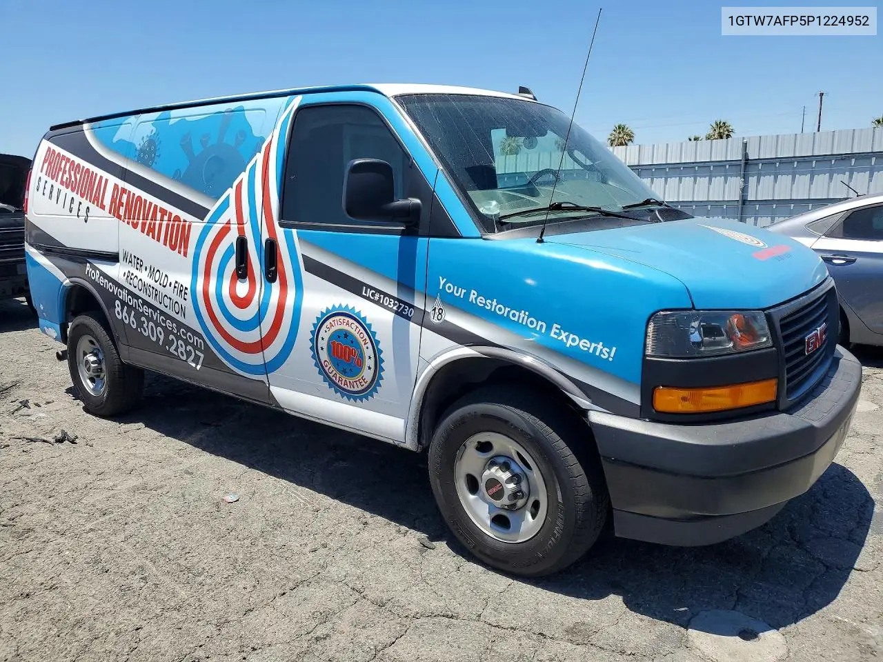 2023 GMC Savana G2500 VIN: 1GTW7AFP5P1243324 Lot: 60175796