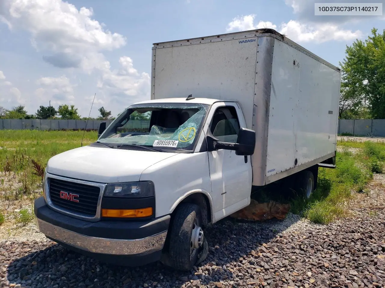 2023 GMC Savana Cutaway G3500 VIN: 1GD37SC73P1140217 Lot: 60855976
