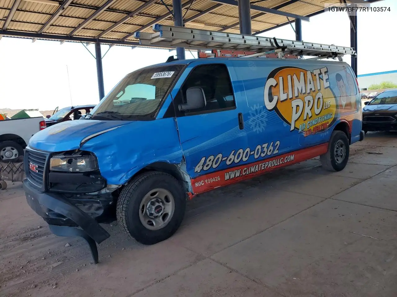 2024 GMC Savana G2500 VIN: 1GTW7BF77R1103574 Lot: 59953676