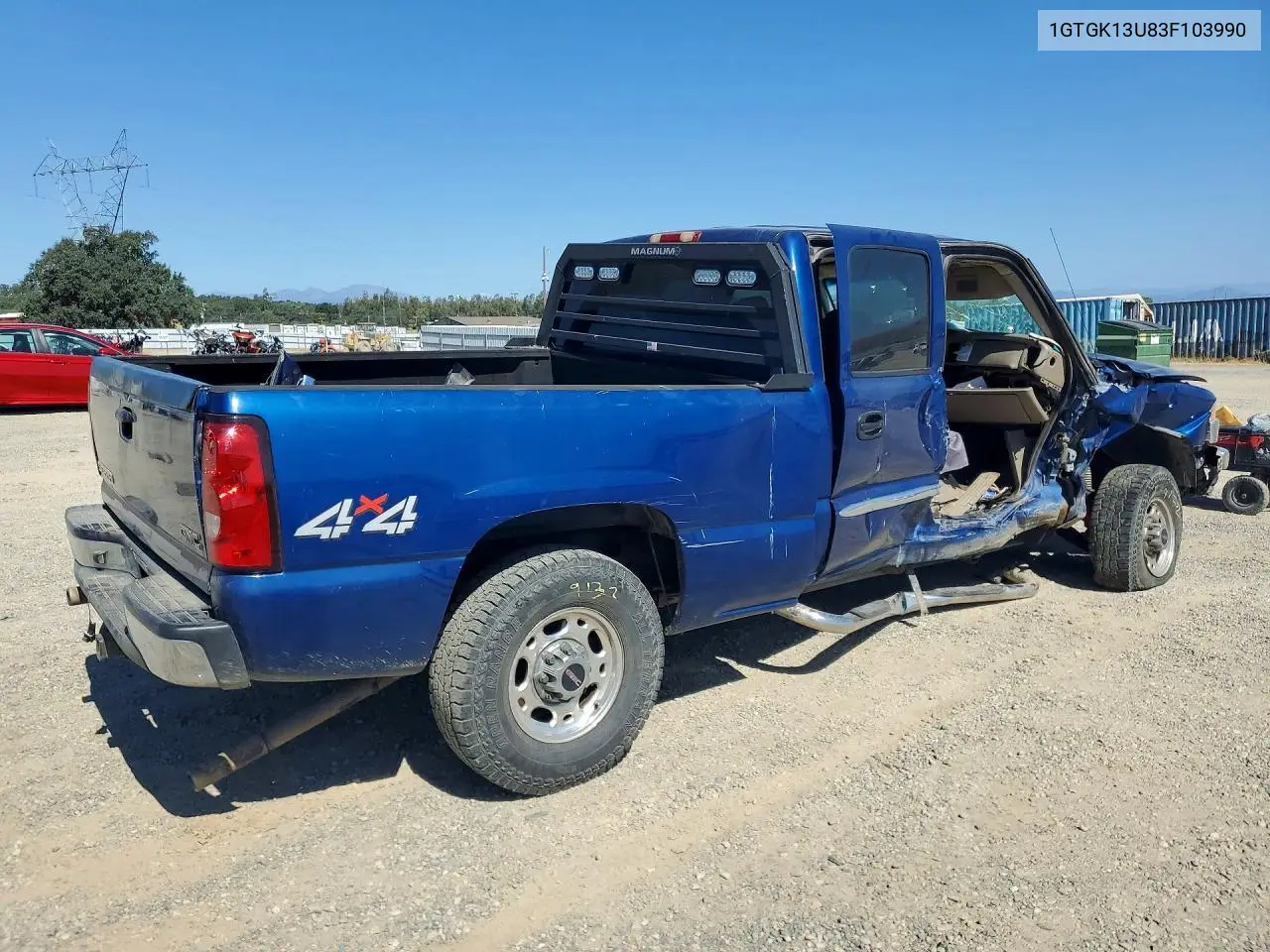 2003 GMC Sierra K1500 Heavy Duty VIN: 1GTGK13U83F103990 Lot: 61636946