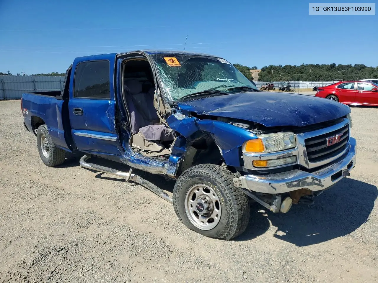 2003 GMC Sierra K1500 Heavy Duty VIN: 1GTGK13U83F103990 Lot: 61636946