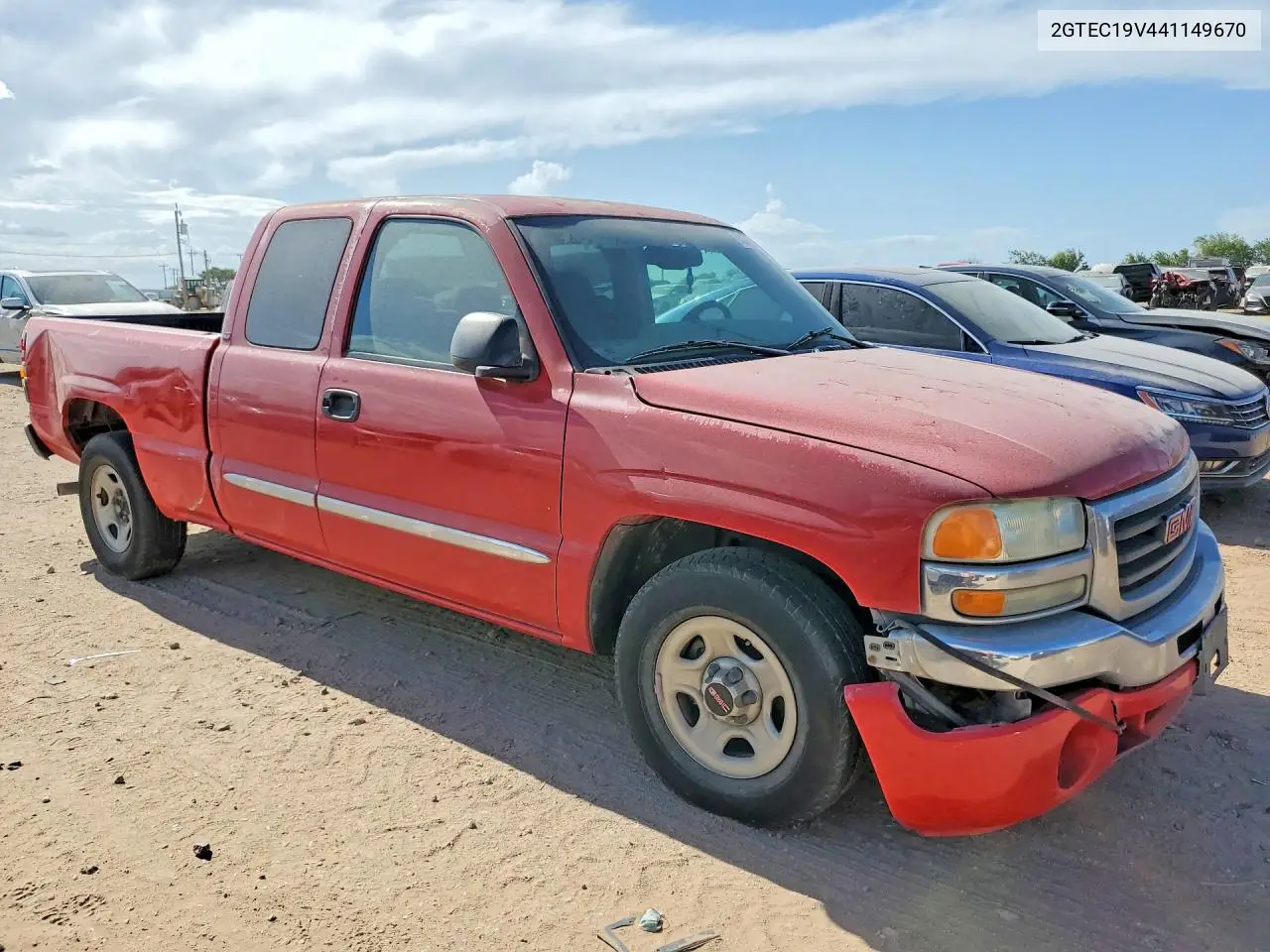 2004 GMC New Sierra C1500 VIN: 2GTEC19V441149670 Lot: 60270946