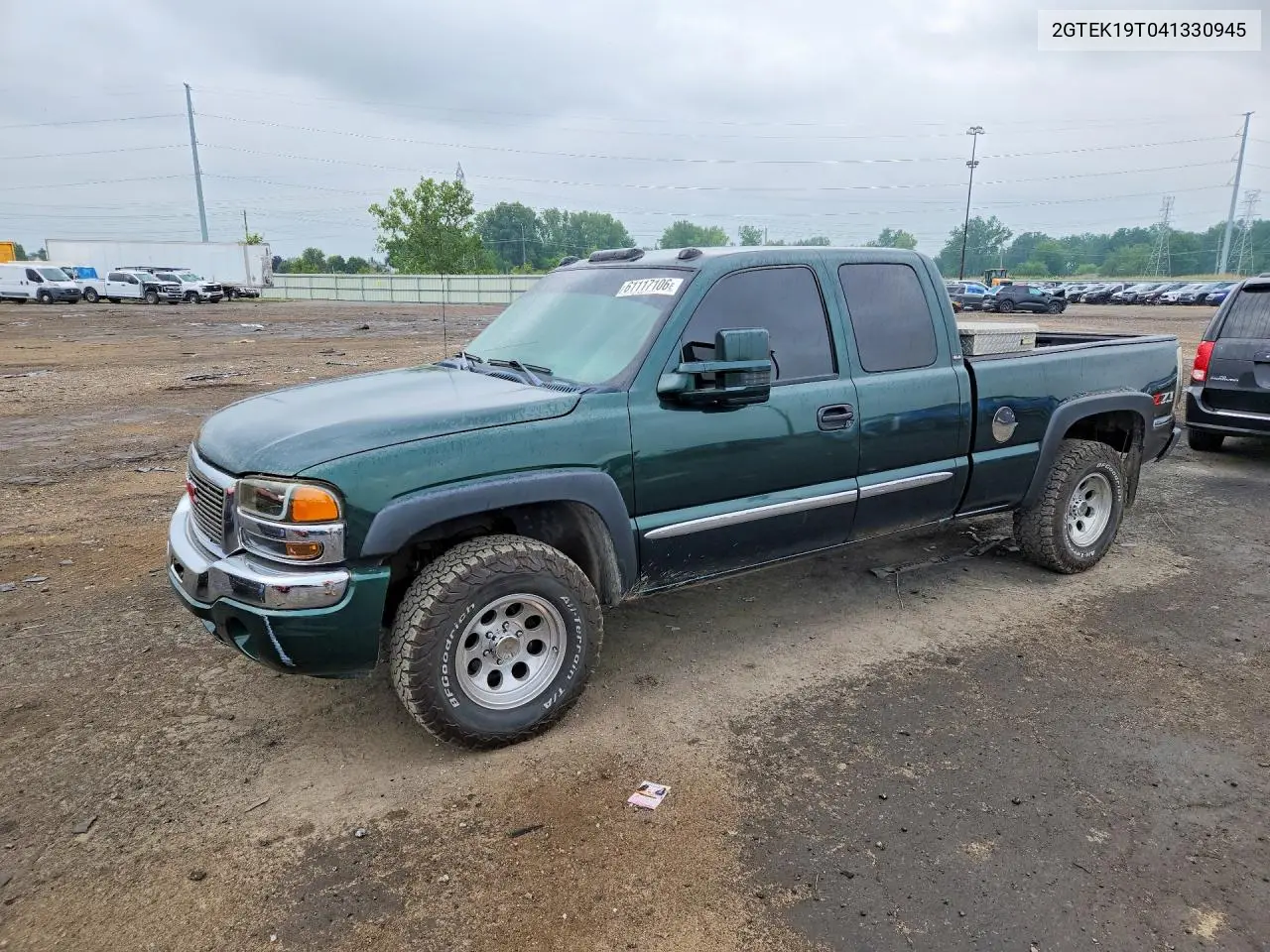 2004 GMC New Sierra K1500 VIN: 2GTEK19T041330945 Lot: 61117106