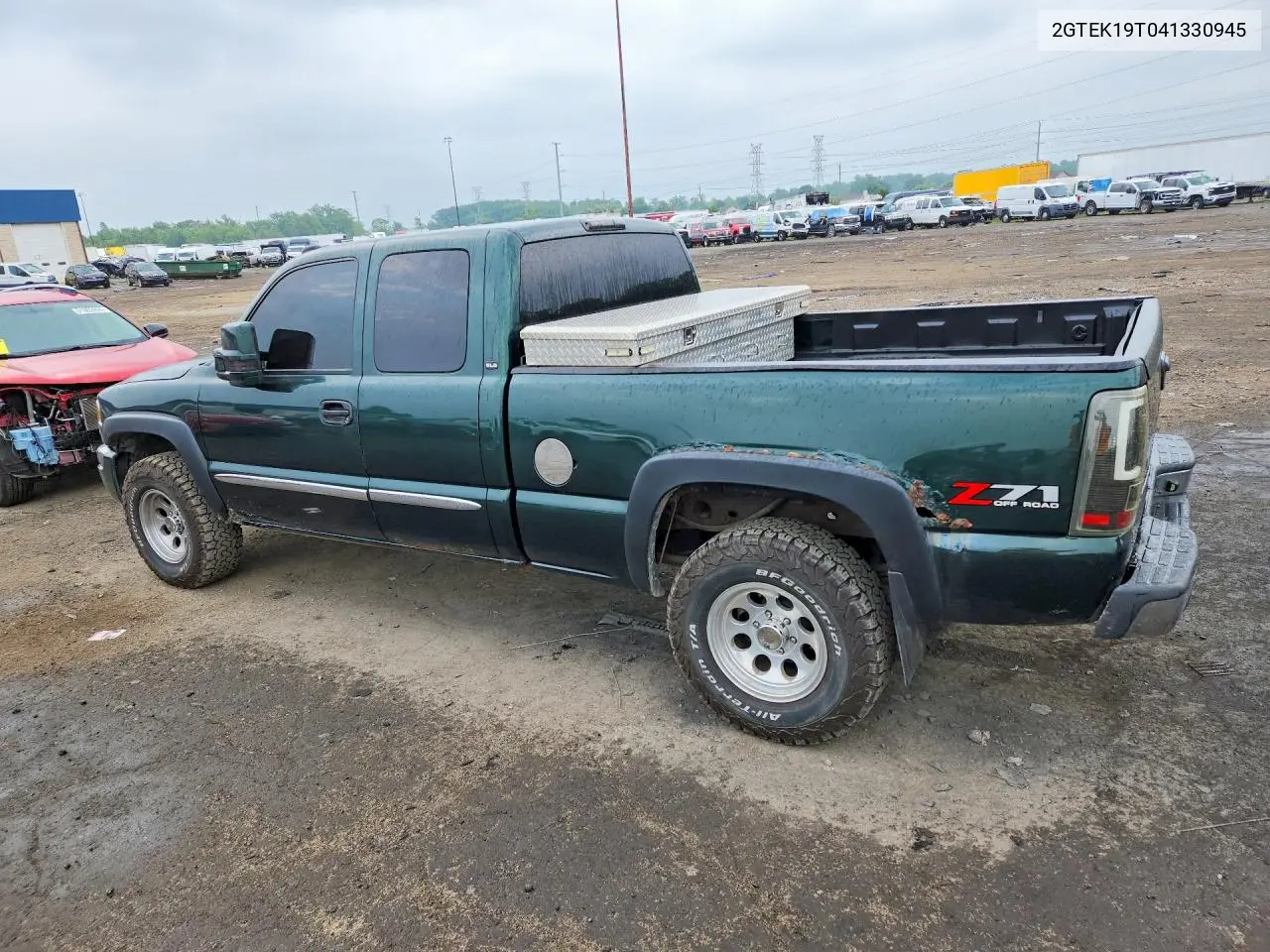 2004 GMC New Sierra K1500 VIN: 2GTEK19T041330945 Lot: 61117106