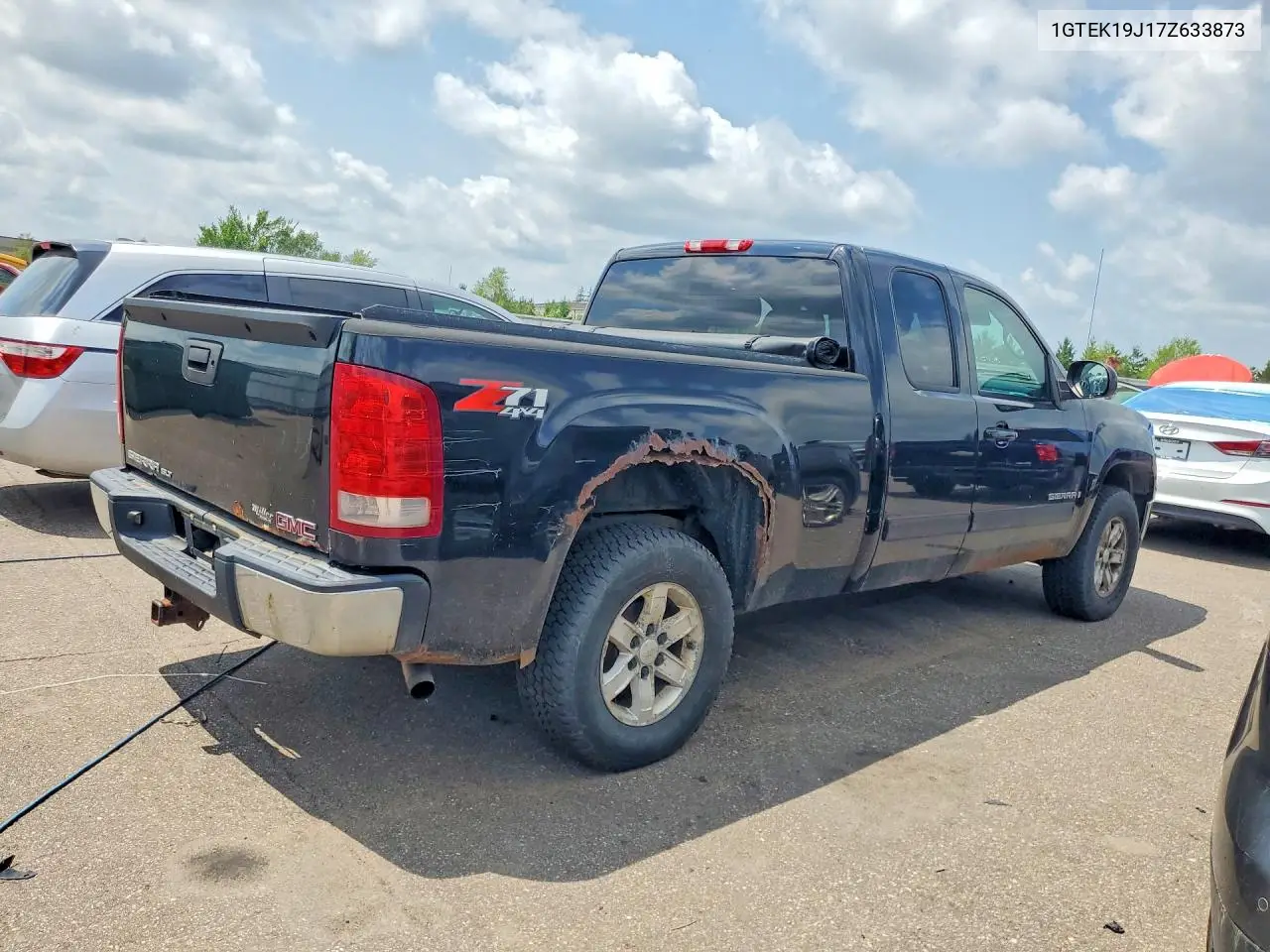 2007 GMC New Sierra K1500 VIN: 1GTEK19J17Z633873 Lot: 60719466