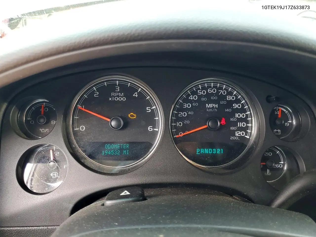 2007 GMC New Sierra K1500 VIN: 1GTEK19J17Z633873 Lot: 60719466