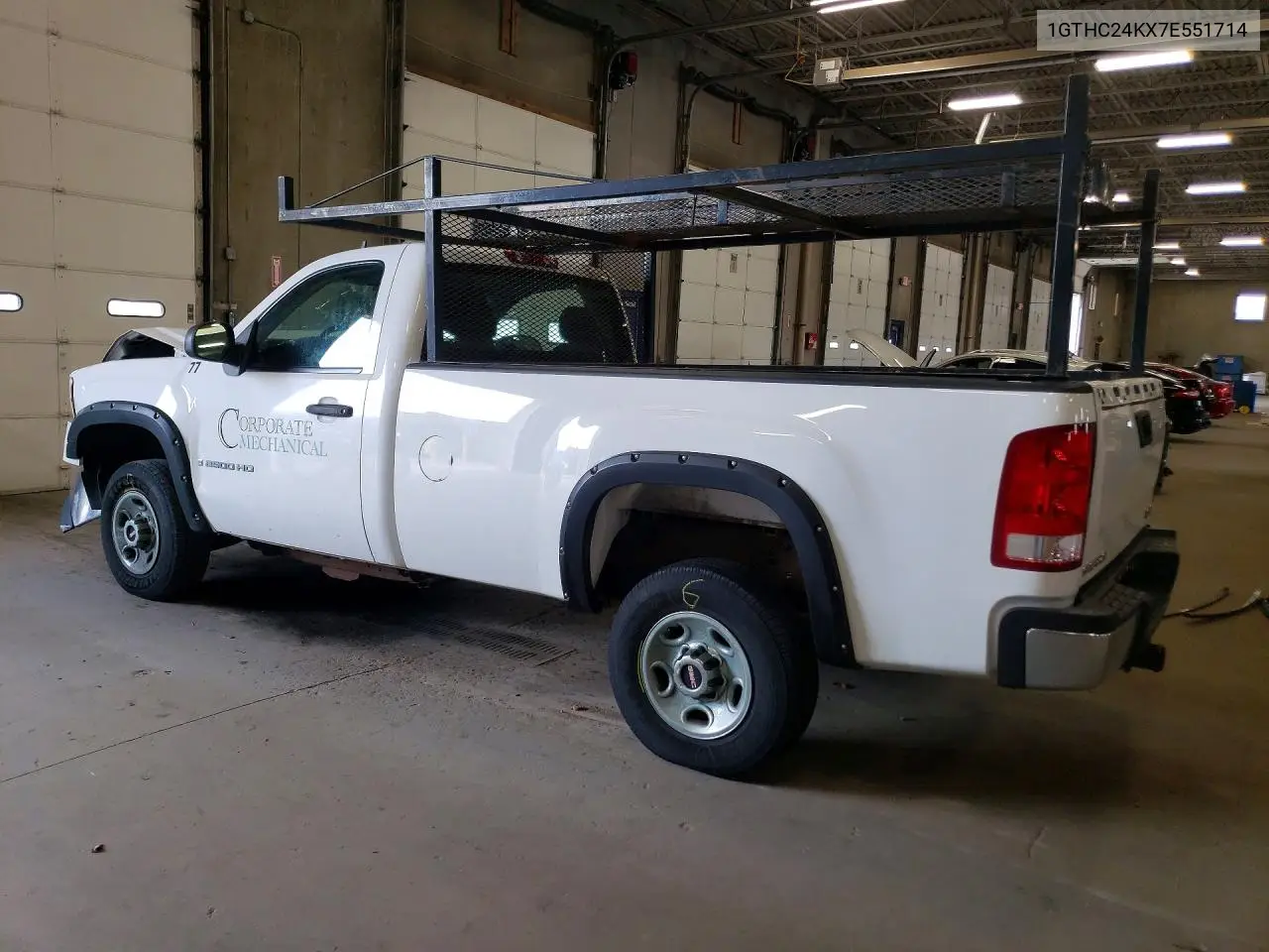 2007 GMC Sierra C2500 Heavy Duty VIN: 1GTHC24KX7E551714 Lot: 61343006