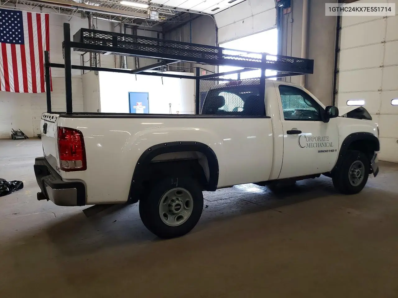 2007 GMC Sierra C2500 Heavy Duty VIN: 1GTHC24KX7E551714 Lot: 61343006