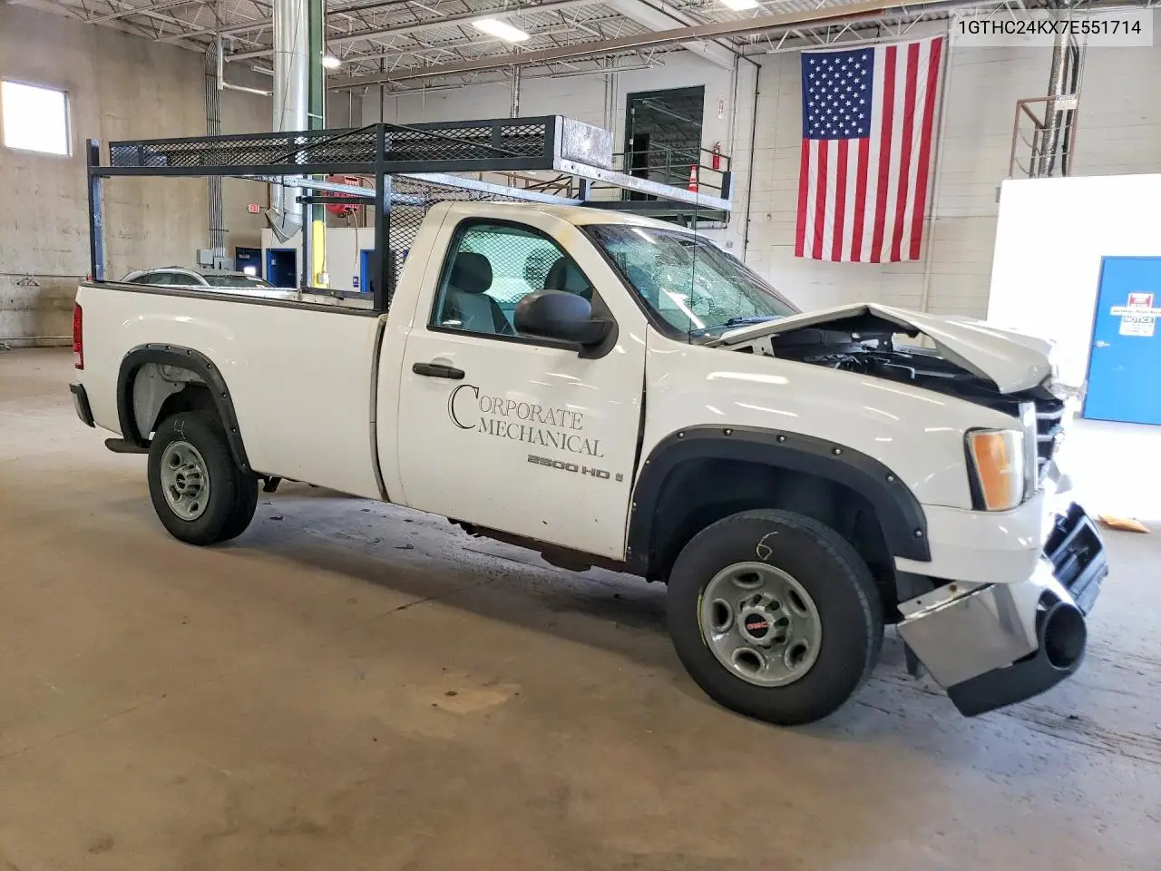 2007 GMC Sierra C2500 Heavy Duty VIN: 1GTHC24KX7E551714 Lot: 61343006