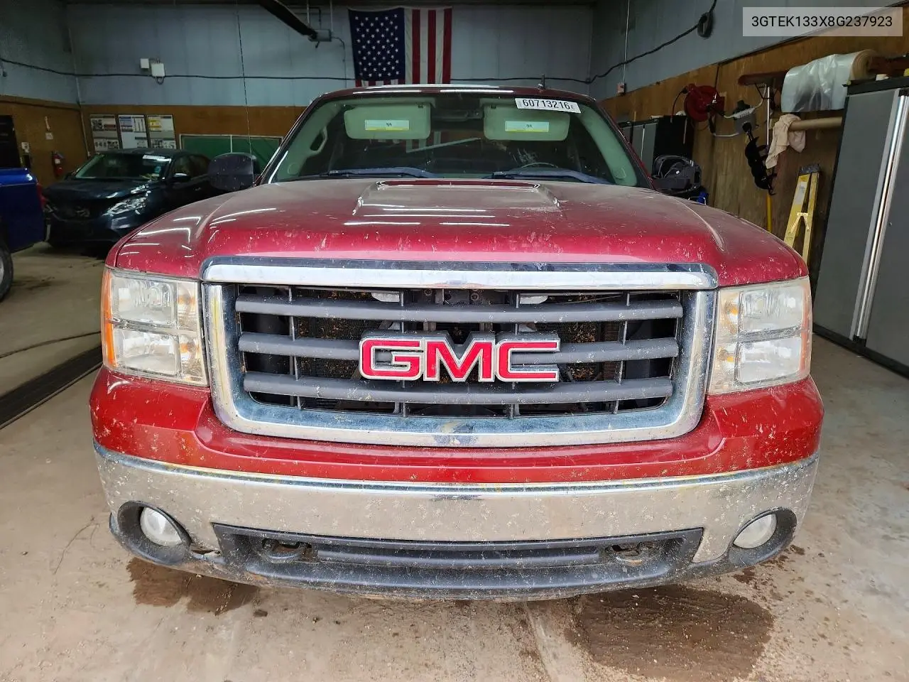 2008 GMC Sierra K1500 VIN: 3GTEK133X8G237923 Lot: 60713216