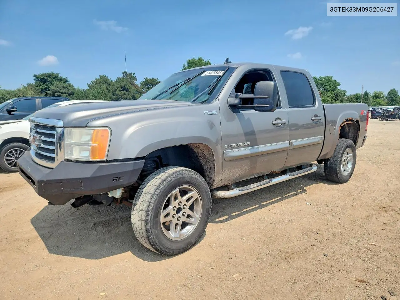 2009 GMC Sierra K1500 Slt VIN: 3GTEK33M09G206427 Lot: 61425846