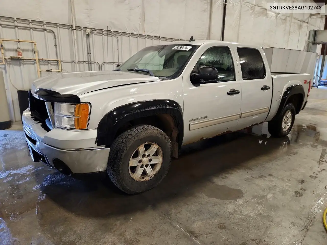 2010 GMC Sierra K1500 Sle VIN: 3GTRKVE38AG102743 Lot: 58889176