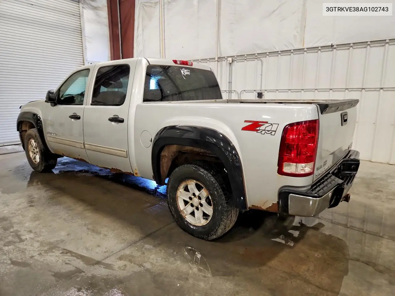 2010 GMC Sierra K1500 Sle VIN: 3GTRKVE38AG102743 Lot: 58889176